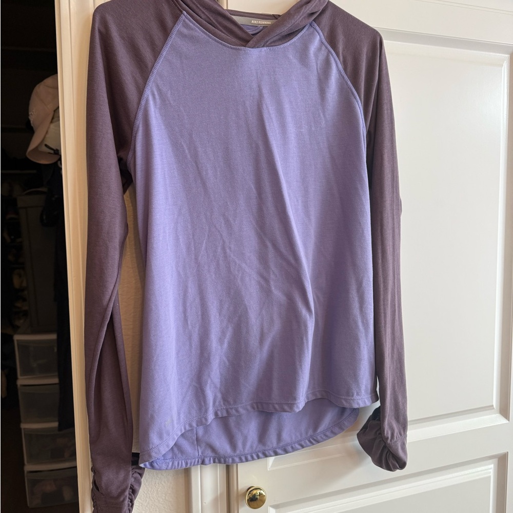 Nike Purple and Brown Women's Hoodie